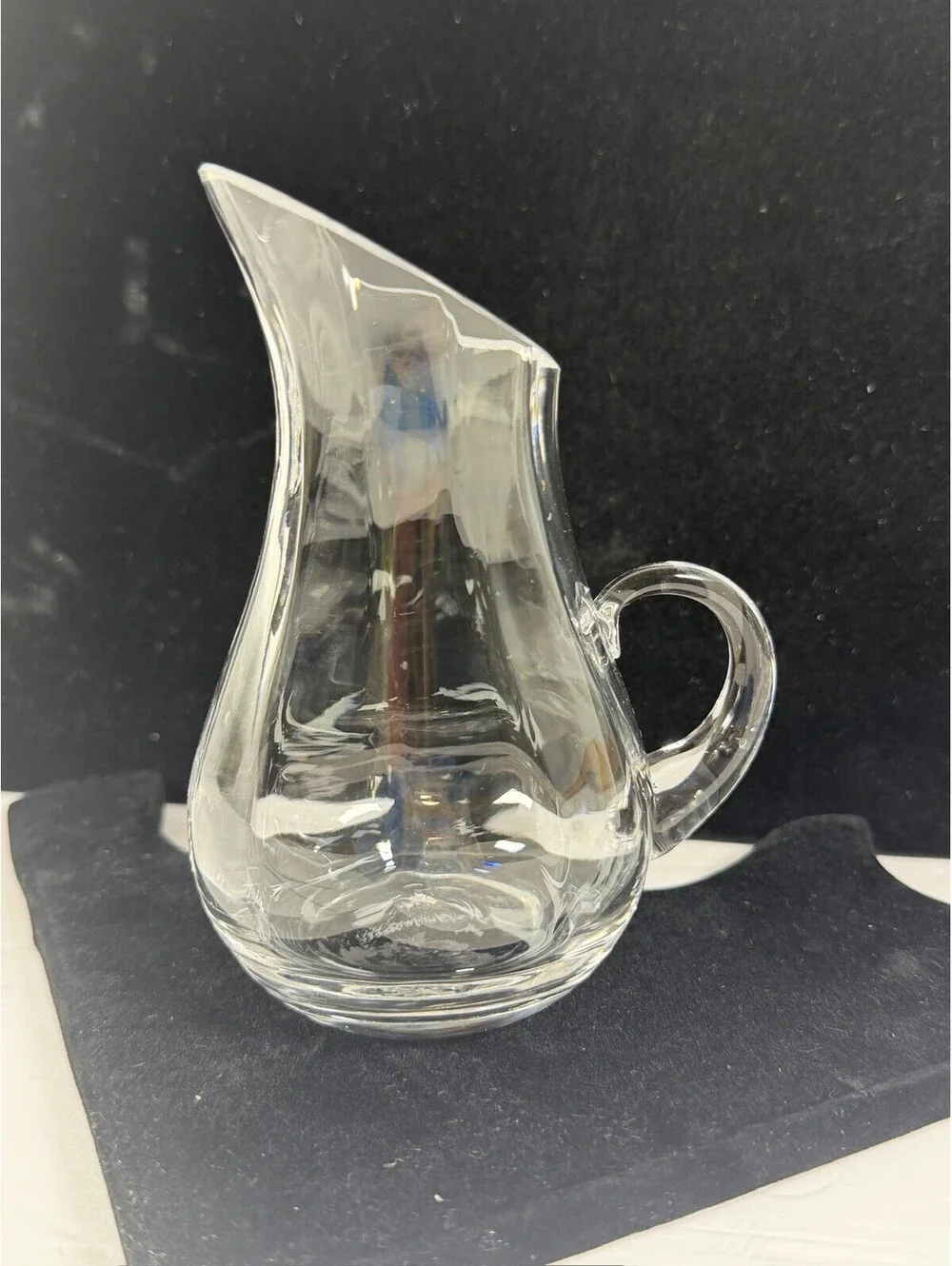 Wedgwood Clear Crystal Glass Pitcher Elegant Serving Piece